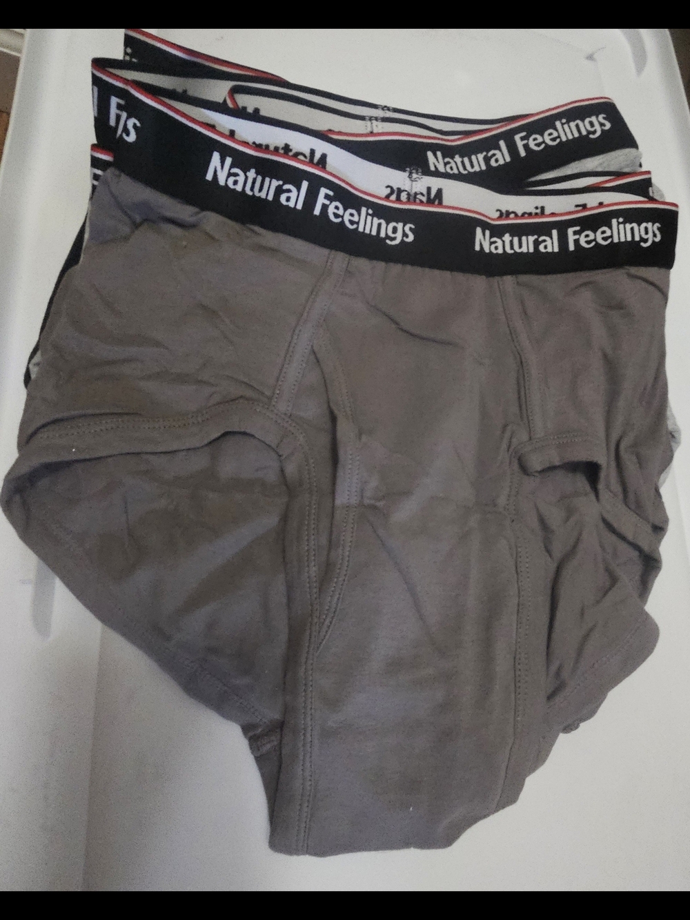 Men's Gray Briefs - Comfortable Cotton Blend